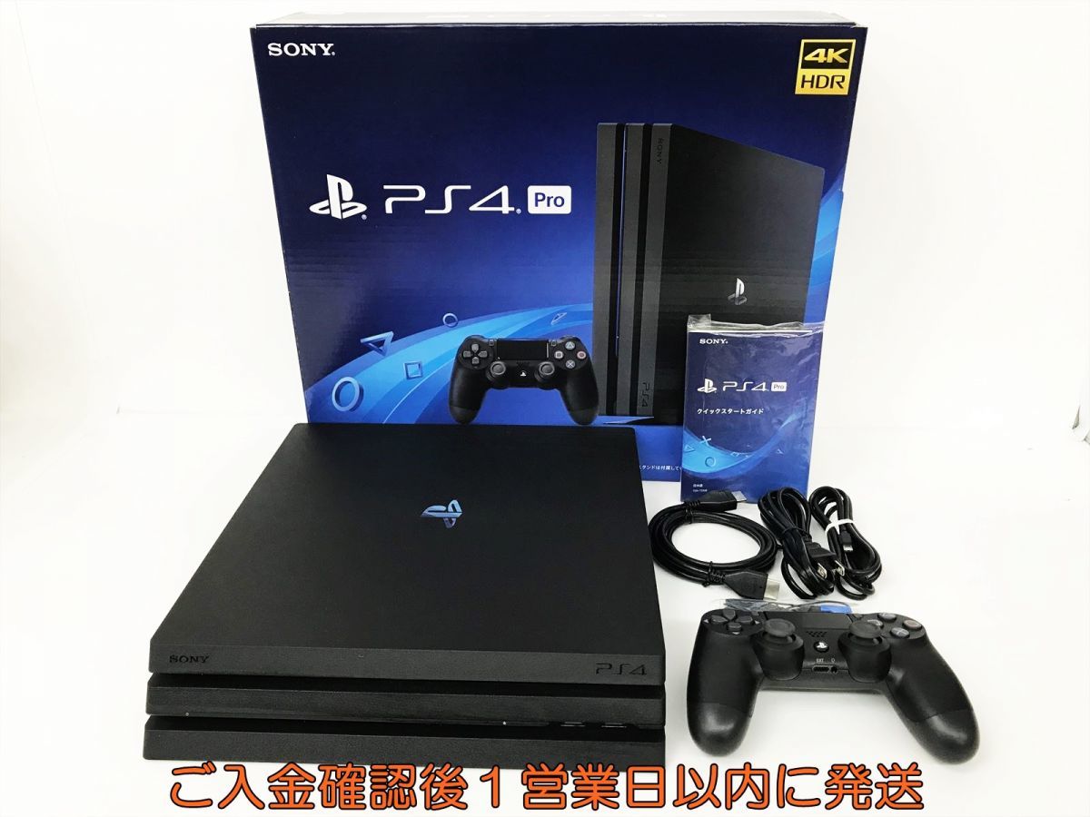 1円】PS4Pro 本体/箱セット1TB ブラックSONY PlayStation4 CUH-7100B
