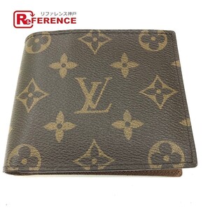 LOUIS VUITTON ルイヴィトン M62288 ロゴ ポルトフォイユ マルコ NM サイフ モノグラムキャンバス ブラウン レディース【中古】新品同様