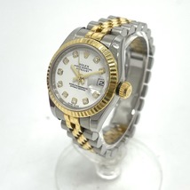 ROLEX ロレックス 179173G デイトジャスト 10Pダイヤ 自動巻き 腕時計 SS/18K シルバー/ゴールド レディース【中古】美品_画像2