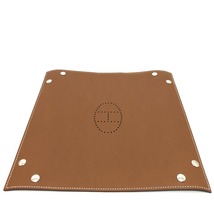 HERMES エルメス パンチングH ヴィドポッシュ/ロゴ トレイ トレー 小物入れ レザー B刻 ブラウン レディース【中古】未使用_画像2