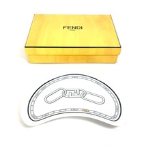 FENDI フェンディ 7AC048 ホワイト磁器 食器 インテリア オーロック クレセントプレート アペリティフプレート お皿【中古】未使用_画像7