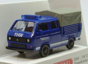 WIKING 1/87 Volkswagen フォルクスワーゲン VW T3 Doppelkabine THW