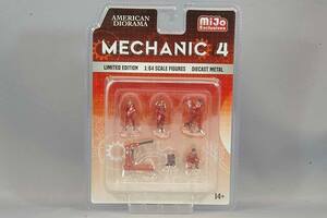 MiJo TOYS 特注 American Diorama アメリカン ジオラマ 1/64 Mechanic 4 メカニック figure set 未開封 ミニチュア フィギュア ジオラマ