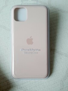 アップル純正　iPhone11promax シリコンケース　ピンク