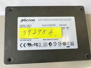 SSD 64GB Micron RealSSD C400 MTFDDAC064MAM 使用時間59248h