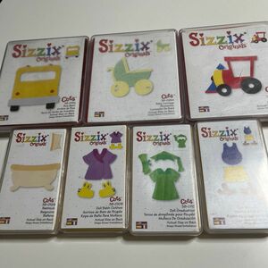 カッティングダイ sizzix 乗り物 7点セット スクラップブッキング ペーパークラフト