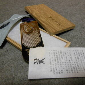 関西大学 創立100周年記念 純金メッキ栞 記念箱入りの画像4