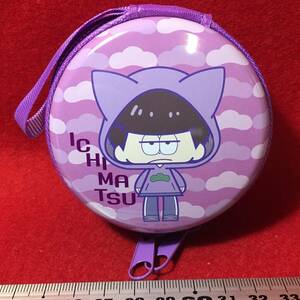  Mr. Osomatsu fastener can badge change purse . purse .... san made committee ichimatsu... just . pine red . un- two Hara tin plate can TOMY Tommy rare article 