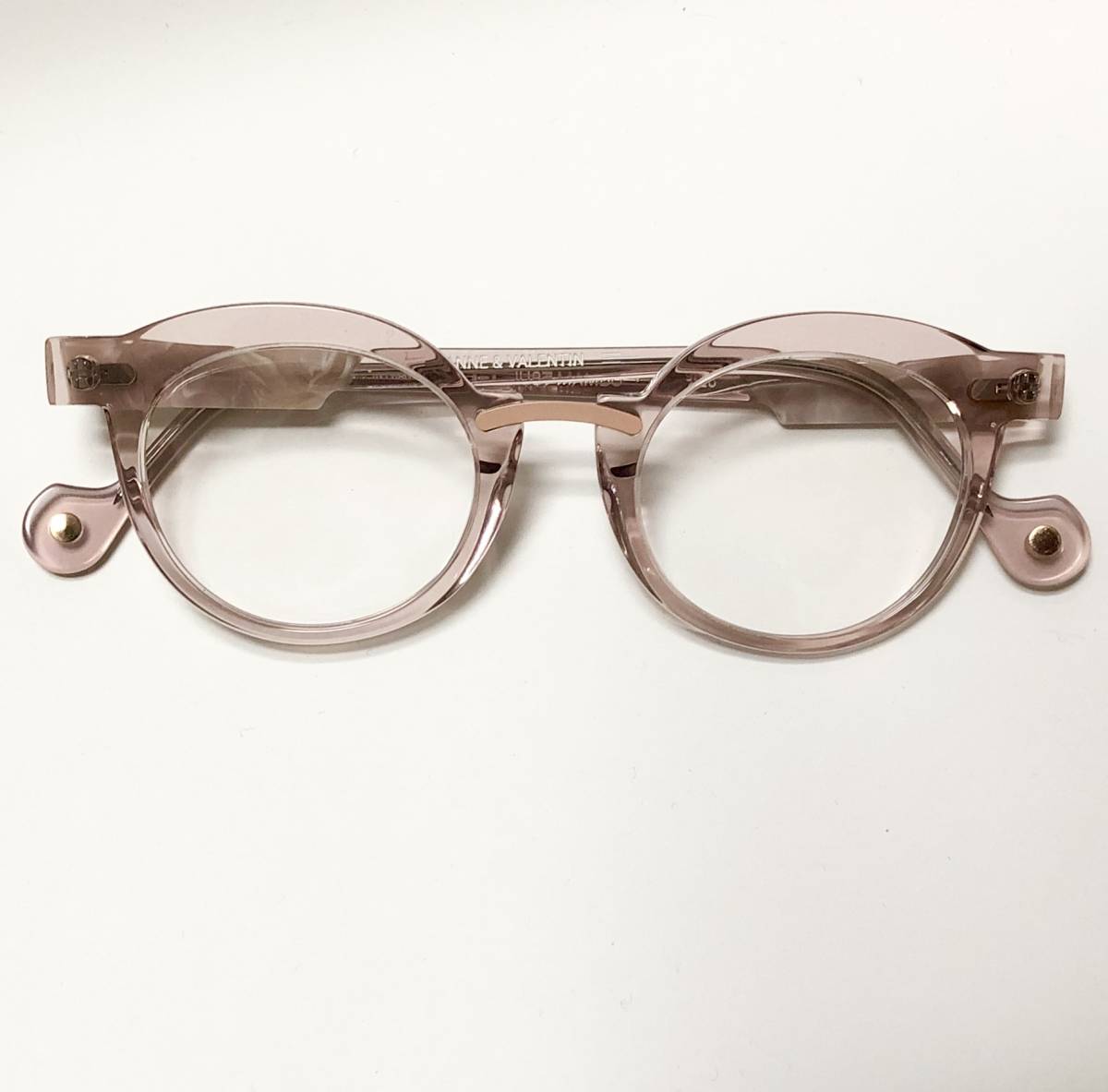 ANNE ET VALENTIN フレームフランス製 新品・純正ケース付き クリア