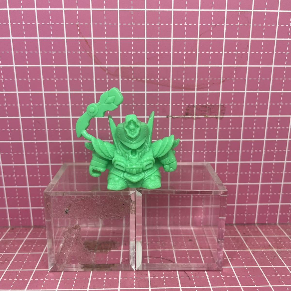 SDガンダム ガン消し ダギ・イルス 緑 消しゴム フィギュア 未切り