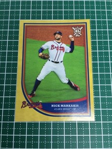 即決のみ！★TOPPS MLB 2018 BIG LEAGUE #133 ニック・マーケイキス（NICK MARKAKIS）【アトランタ・ブレーブス】ゴールドパラレル 18★