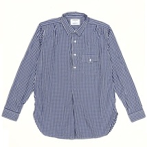 KIYONAGA＆CO. キヨナガアンドコー PULL OVER LONG SHIRT ギンガムチェック プルオーバー ロング 長袖 シャツ S / SOPHNET 清永 f.c.r.b._画像1