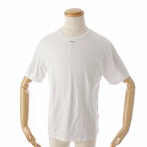 【プラダ】Prada　メンズ 22年 クールネック コットン 半袖 Tシャツ トップス UJN843 ホワイト XS 【中古】【正規品保証】182829_画像1