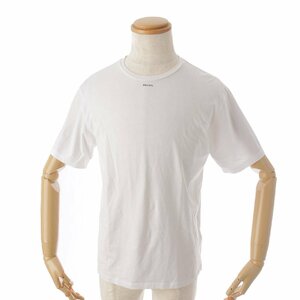 【プラダ】Prada　メンズ 22年 クールネック コットン 半袖 Tシャツ トップス UJN843 ホワイト XS 【中古】【正規品保証】182829