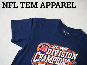 ☆送料無料☆ NFL TEM APPAREL USA直輸入 古着 DENVER BRONCOS デンバー・ブロンコス Tシャツ メンズ M ネイビー トップス 中古 即決