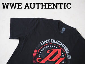 ☆送料無料☆ WWE AUTHENTIC USA直輸入 古着 半袖 AJ STYLES AJスタイルズ プロレスラー Tシャツ メンズ XL ブラック トップス 中古 即決