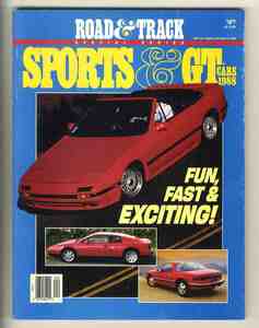 【d0326】SPORTS & GT CARS 1988／アキュラレジェンドクーペ、アルファロメオスパイダー、ベルトーネX1/9、...[ROAD&TRACK] 