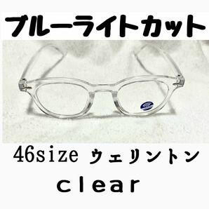 クリアサングラス 38mm クリア眼鏡 韓国スタイル メガネ ブルーライトカット