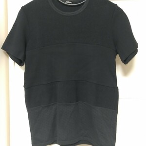 送料無料 tricot COMME des GARCONS トリコ コムデギャルソン サーマル ワッフル 切替 半袖 Tシャツ AD 1998 98 黒 ブラック