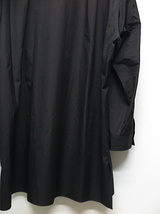 SALE30%OFF/Yohji Yamamoto・ヨウジヤマモト／１００／２ブロード Ｏ－左上衿２重衿シャツ／ブラック・3_画像7