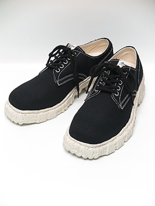 SALE30%OFF/Maison MIHARA YASUHIRO* mezzo n Mihara Yasuhiro /PAST sole Canvas Shoes/BLK*41