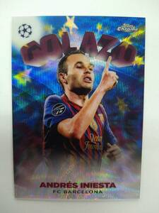 値下げ TOPPS 2023 CHROME UEFA CHAMPIONS LEAGUE GOLAZO G-7 ANDRES INIESTA BLUE WAVE REFRACTOR 53/75 特価即決 アンドレス イニエスタ