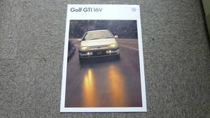 ■ゴルフ GTI 16Vカタログ■日本語版
