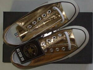 ＜ラスト1☆彡＞♪【 数量限定！！】☆彡 ♪　＜新品未使用＞ CONVERSE ALL STAR 100 SHINYMETALLIC OX GOLD ＜24cm-US5＞　♪　