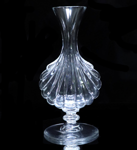 バカラ (BACCARAT) 美品 レア シェル型 貝殻 花瓶 クリスタルガラス 花器 フラワーベース 貴重 壺 希少 プリマベーラ 高級 インテリア 置物