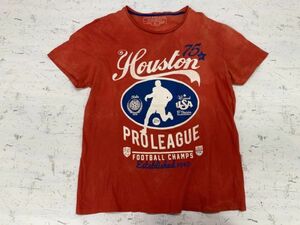 【送料無料】 CEDAR WOOD STATE サッカー スポーツ アメカジ オールド 半袖Tシャツ カットソー メンズ L オレンジ