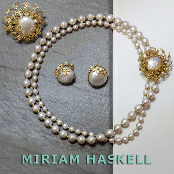 ショッピング最安 MIRIAM HASKELL ミリアムハスケル パール クリスタル