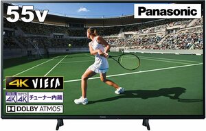 Panasonic 55V Type 4K Double Tuner встроенный LCD TV TH-55HX750 Dolby Atmos/Wireless LAN/Browser Search/2 Split/HDR