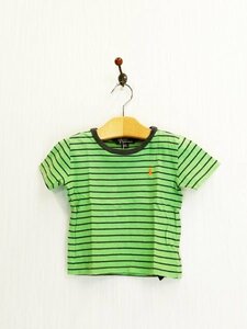 KU0411 ○送料無料 古着 RALPH LAUREN ラルフローレン ベビー Tシャツ サイズ85cm 半袖 ボーダー柄 ワンポイント