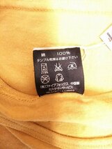 KU0968 ○送料無料 古着 COMME CA ISM コムサイズム ベビー ノースリーブ シャツ 綿100% サイズ90㎝ マスタード イエロー ロゴ入り_画像8