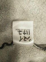 KU1064 ○送料無料 古着 PONY GO ROUND ポニーゴーラウンド ノースリーブ パーカー XLサイズ グレー トレーナー地 綿100%_画像10