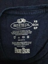 LU0004 ○送料無料 古着 FRUIT OF THE LOOM フルーツオブザルーム クルーネック 半袖 Tシャツ XSサイズ ネイビー 綿100% 涼しげ_画像10