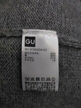 LU0397 ○送料無料 古着 GU ジーユー レディース ニット Lサイズ グレー 長袖 クルーネック シンプル 暖かい 着回し 秋冬 ウール混 定番_画像8