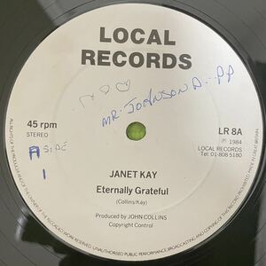 Soul disco record ソウル　ディスコ　レコード　JANET KAY / ETERNALLY GRATEFUL / ETERNALLY DUBFUL 1984