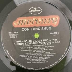 Soul sampling disco record ソウル　サンプリング　ディスコ　レコード　Con Funk Shun - Burnin' Love/Candy 12