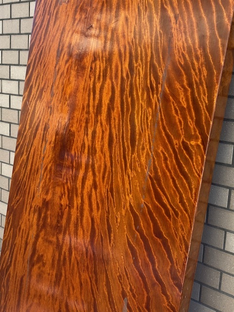 逸品 天然木 一枚板 無垢材 ブビンガ 検 極上杢高級銘木ダイニング 