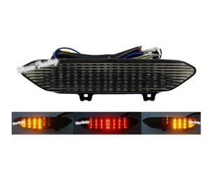 ★☆【28%OFF!!】ヤマハ YZF R1 2002 2003 リア テール ライト テール ランプ ブレーキ ターン LED ライト クリア Clear Lens☆★