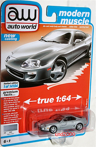 Auto World 1/64 1993 Toyota Supra Toyota Supra silver auto world 