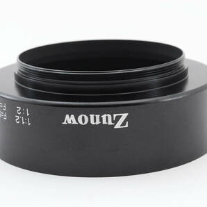 ☆大珍品 超希少 極上美品☆ Zunow レンズ メタル フード 一眼レフ レンズ 10cm 100mm F2 5.8cm 58mm F1.2 ズノー ズノウ Znow metal hoodの画像4