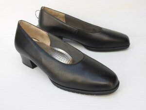  sale 24.0 NINE DI NINE 134 600 black wide width 4Ena in tena in original leather shoes made in Japan lady's .. ceremonial occasions . equipment formal plain pumps 