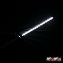 MADMAX バイク用品 オートバイ用 旗棒白 LED ホワイト発光 フラッグポール 500mm/CB750 バリオス ZRX Z400 GPZ Z750 Z1 Z2【送料800円】_画像3