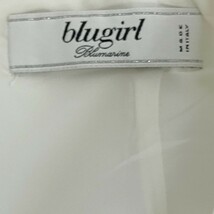 【イタリア製】BLUGIRL BLUMARINE / ブルーガール ブルマリン タイトスカート レーススカート 膝丈 アイボリー M相当 I-2685_画像5