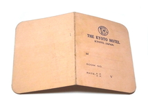 ■即決■ 戦前〜昭和中期 京都ホテル THE KYOTO HOTEL 英字 利用案内カード レトロ_画像3