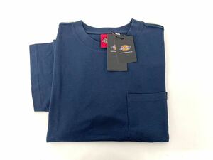 新品■Dickies ディッキーズ メンズ 半袖Tシャツ XL ネイビー ポケット付き 大きいサイズ