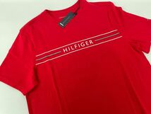 TOMMYHILFIGER トミーヒルフィガー メンズ 半袖Tシャツ S 赤 ロゴ _画像4