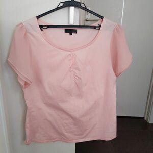タルボット　M　カットソー　シアーシャツ　ベビーピンク　ティーシャツ 半袖Tシャツ 半袖